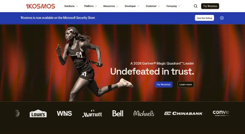 The 1Kosmos BlockID homepage