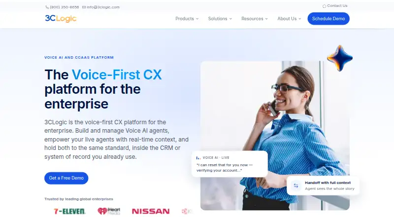 The 3CLogic homepage