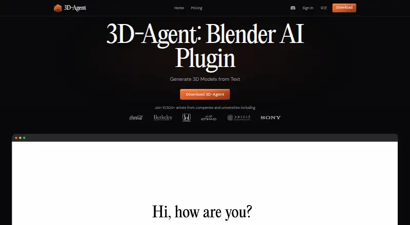 The 3D-Agent homepage