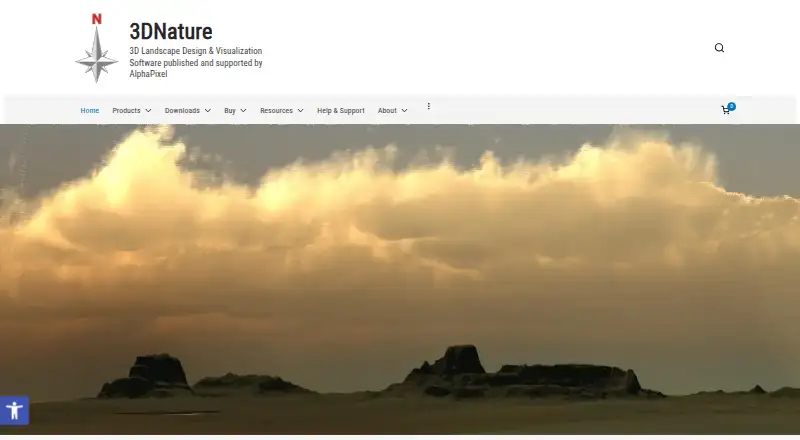 The Visual Nature Studio homepage