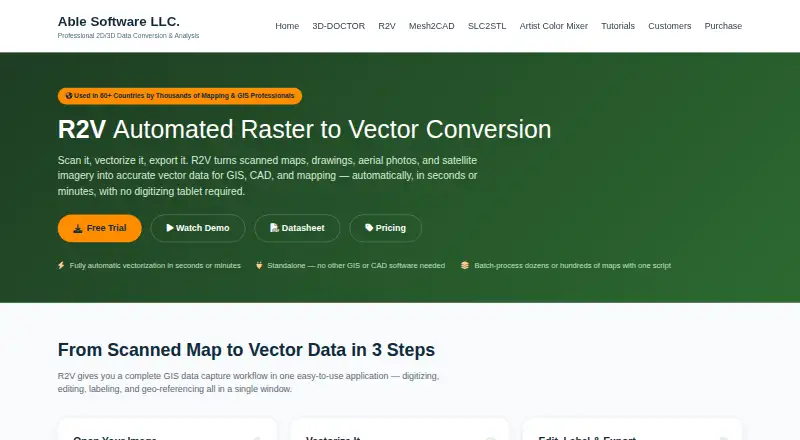 The R2V homepage