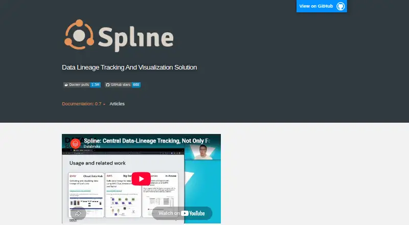 The Spline homepage