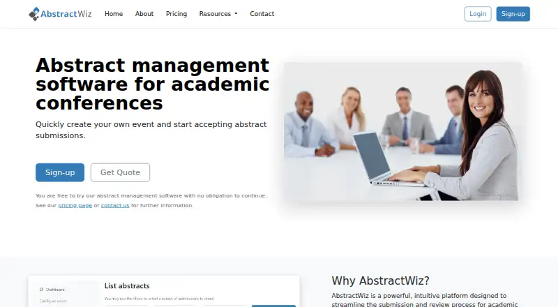 The AbstractWiz homepage