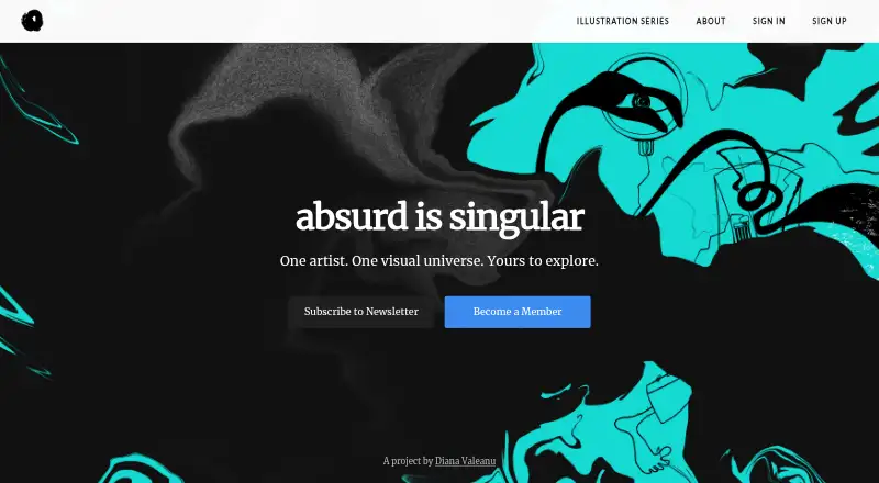 The Absurd Design homepage