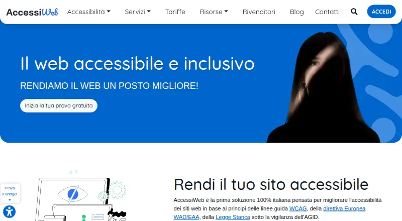 The AccessiWeb homepage