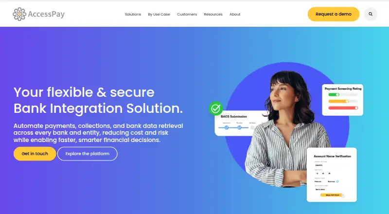 The AccessPay homepage