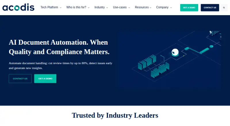The Acodis homepage