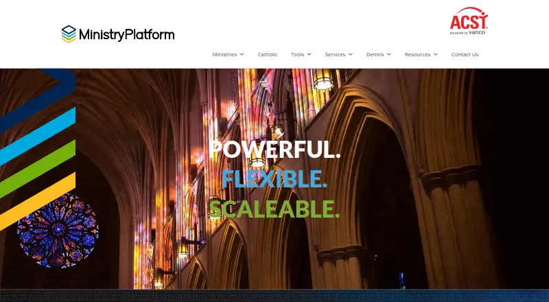 The MinistryPlatform homepage
