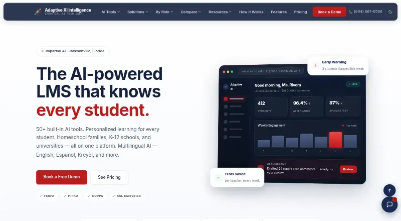 The Adaptive XI Intelligence homepage