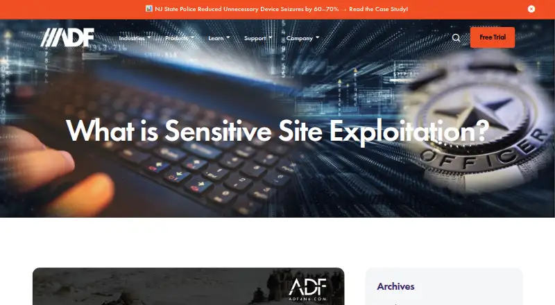 The ADF Triage-G2 homepage