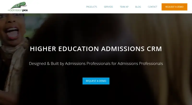 The AdmissionPros homepage