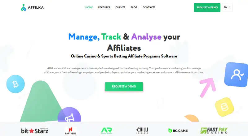 The Affilka homepage