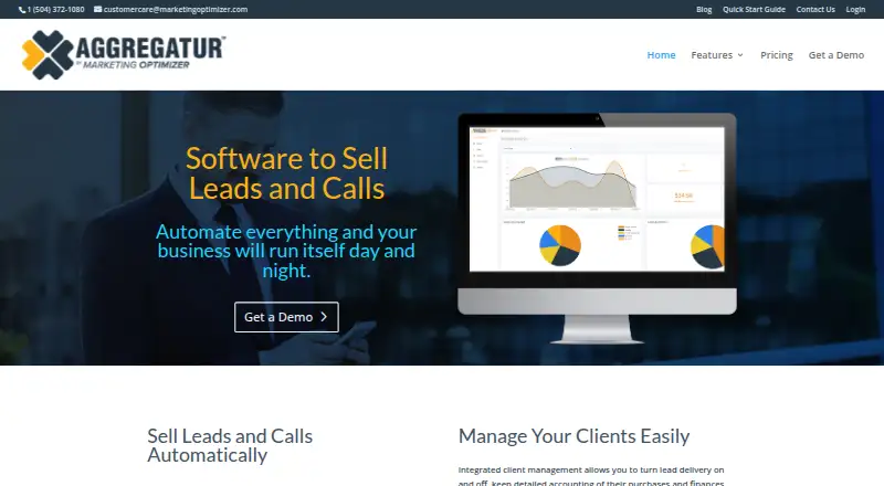 The Aggregatur homepage