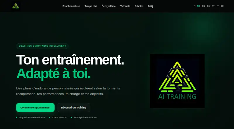 The AI-Training homepage