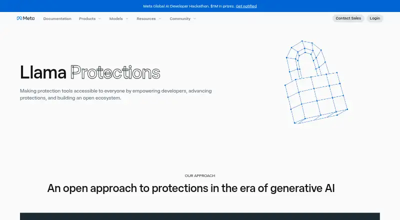 The Llama Guard homepage