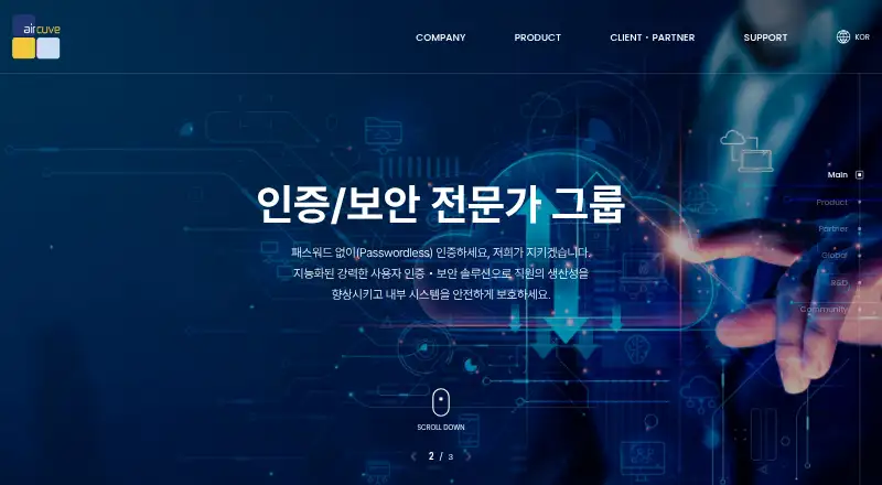 The V-FRONT homepage