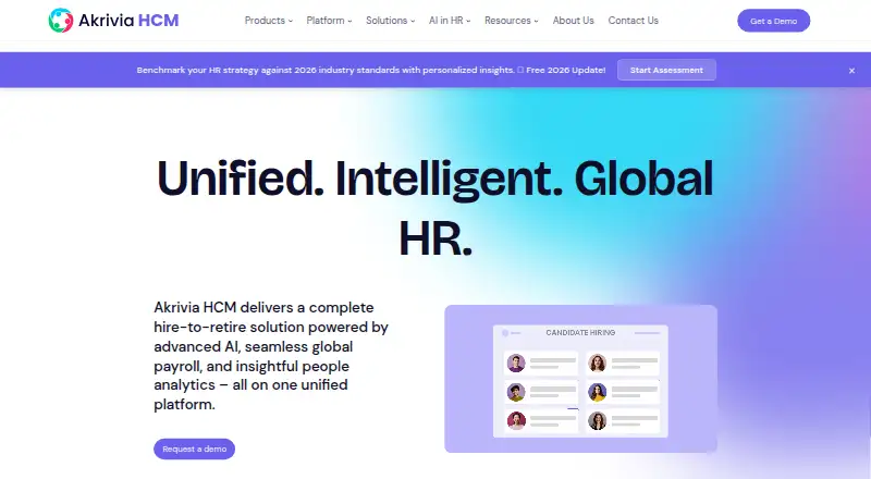 The Akrivia HCM homepage