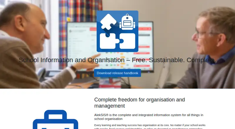 The AlekSIS homepage
