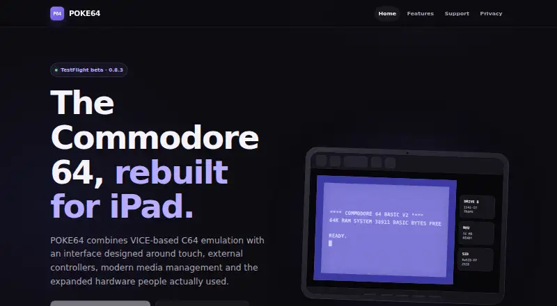 The POKE64 homepage
