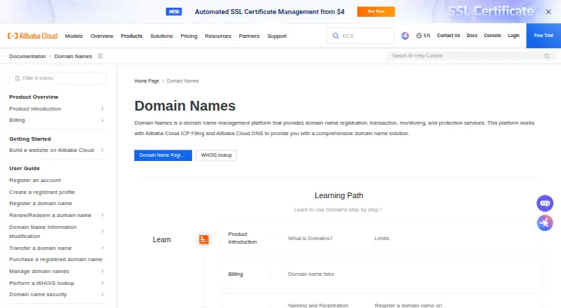 The Alibaba Cloud DevOps Packages homepage