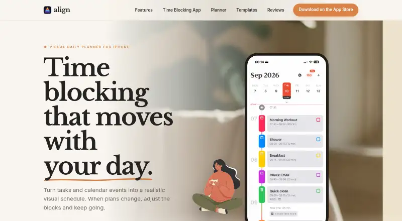 The Align homepage