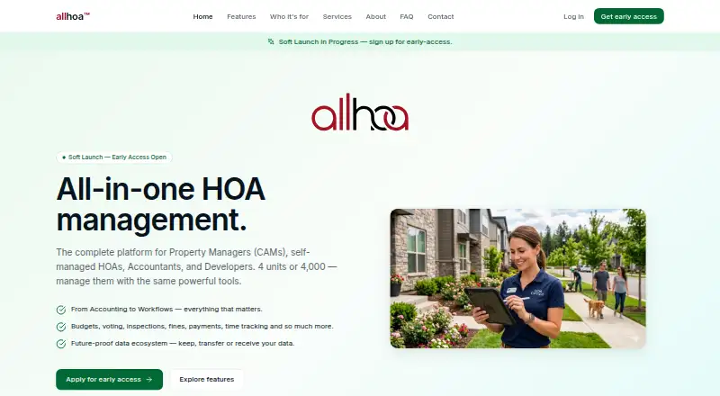 The allhoa homepage