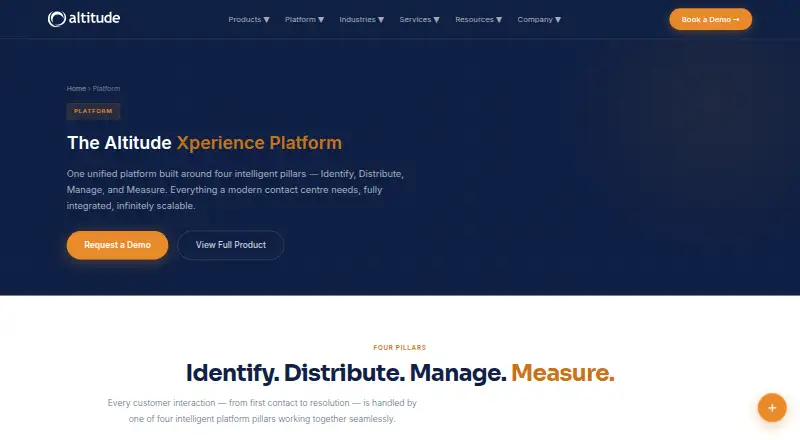 The Altitude Xperience homepage