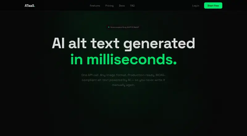 The ATaaS homepage