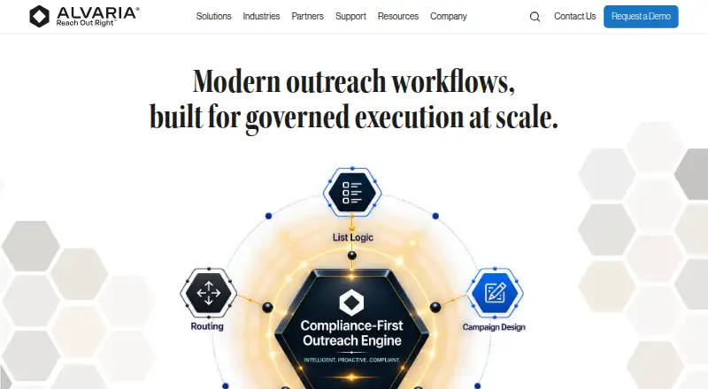 The Alvaria Cloud homepage