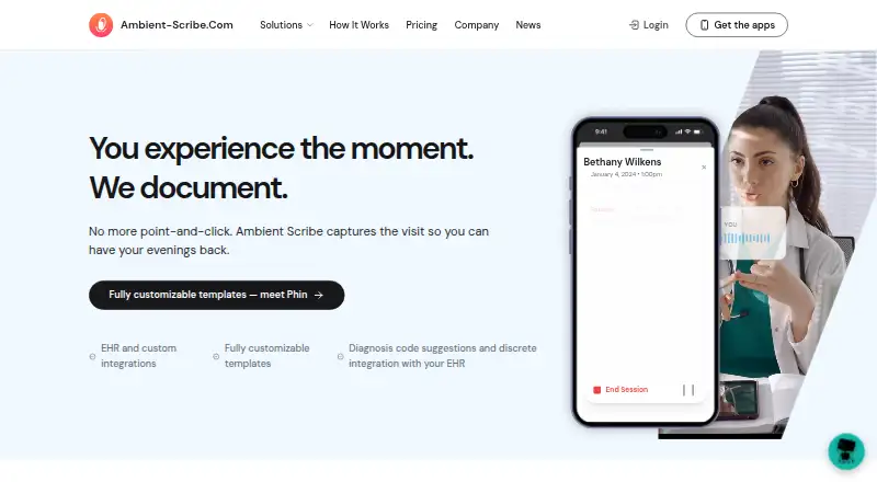 The Ambient Scribe homepage