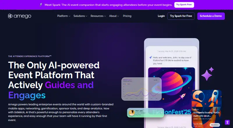 The Amego homepage