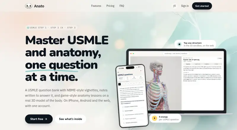 The Anato homepage