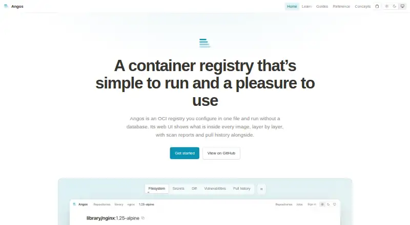 The Angos homepage