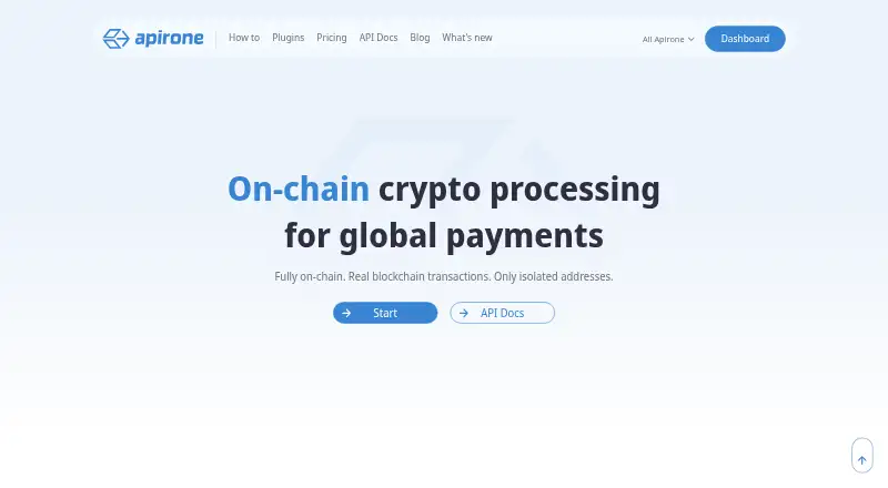 The Apirone homepage