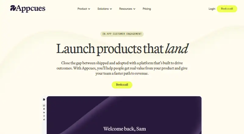 The Appcues homepage