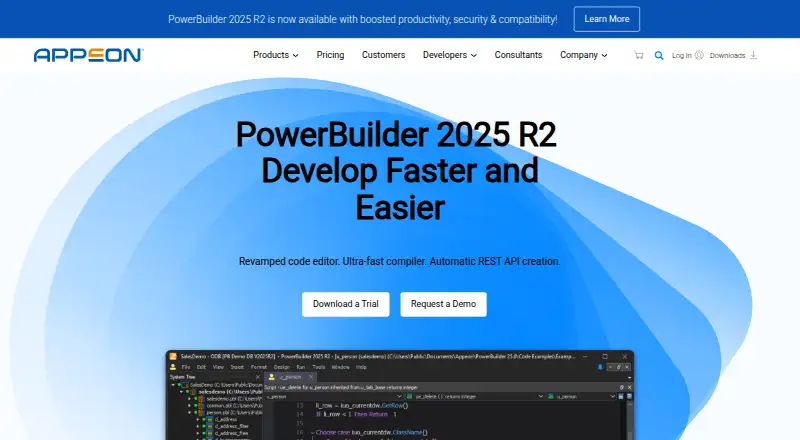 The PowerBuilder homepage