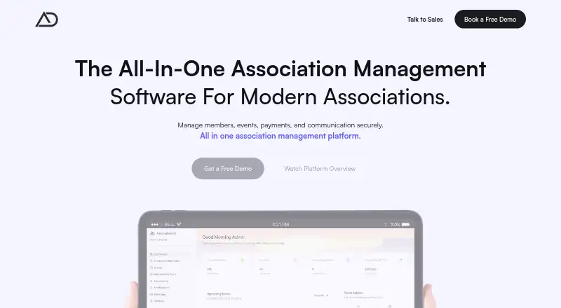 The AssociationOS homepage