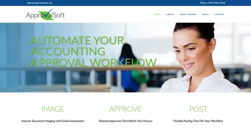 The ApprovalSoft homepage
