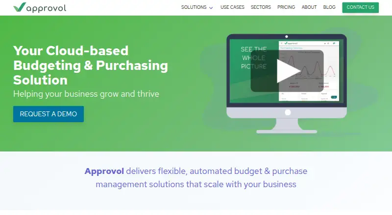The Approvol homepage