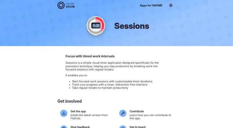 The Sessions homepage