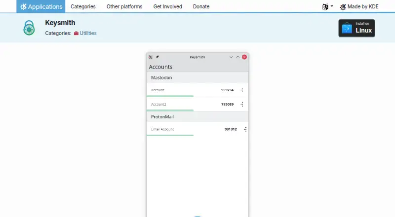 The KDE Keysmith homepage