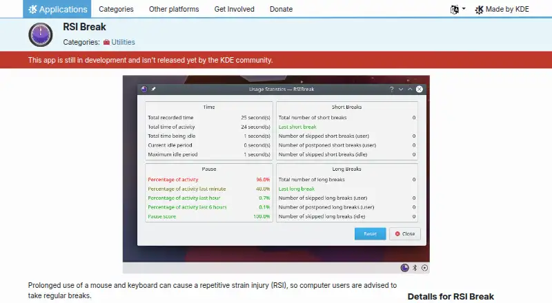 The RSIBreak homepage