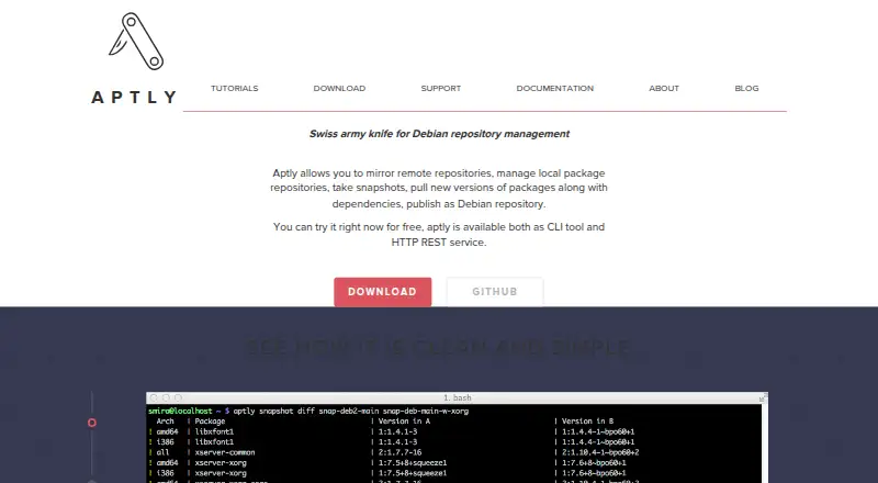 The aptly homepage