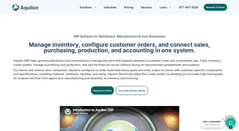The Aquilon ERP homepage