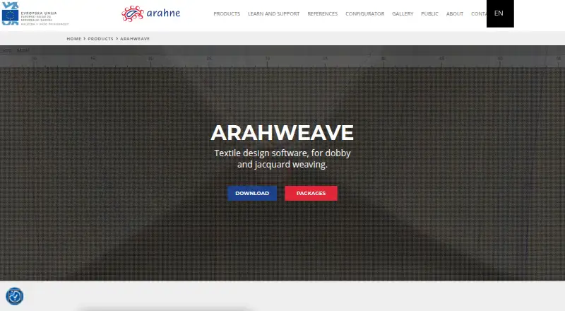 The ArahWeave homepage