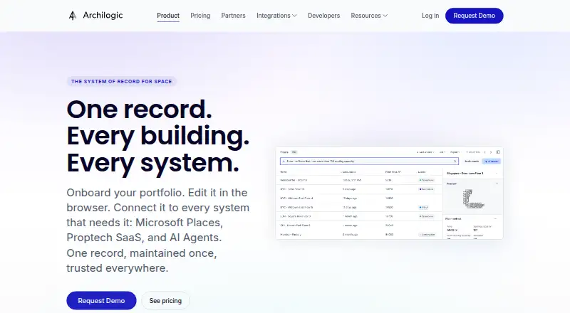 The Archilogic homepage