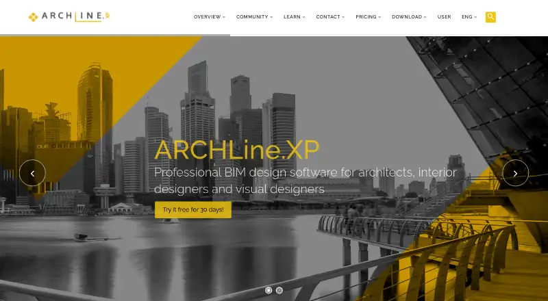 The ARCHLine.XP homepage