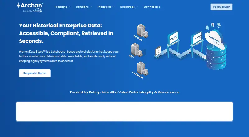 The Archon Data Store homepage