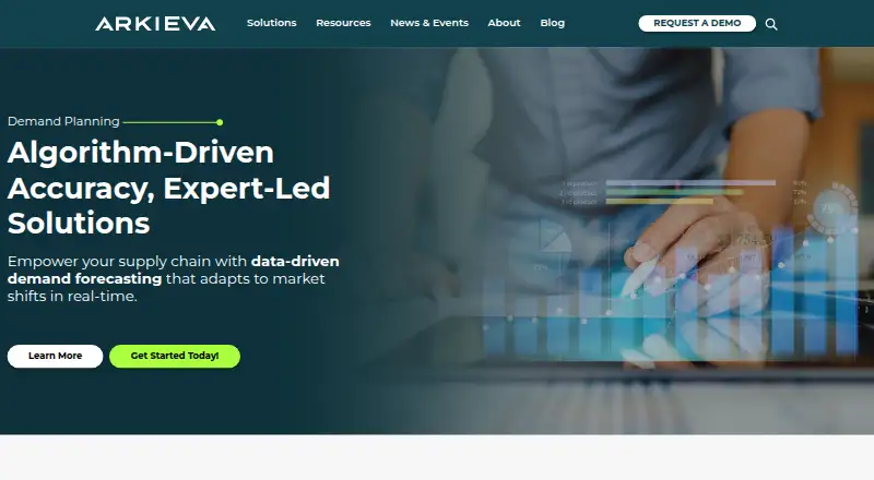 The Arkieva Demand Planning homepage