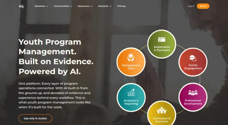 The Arly homepage